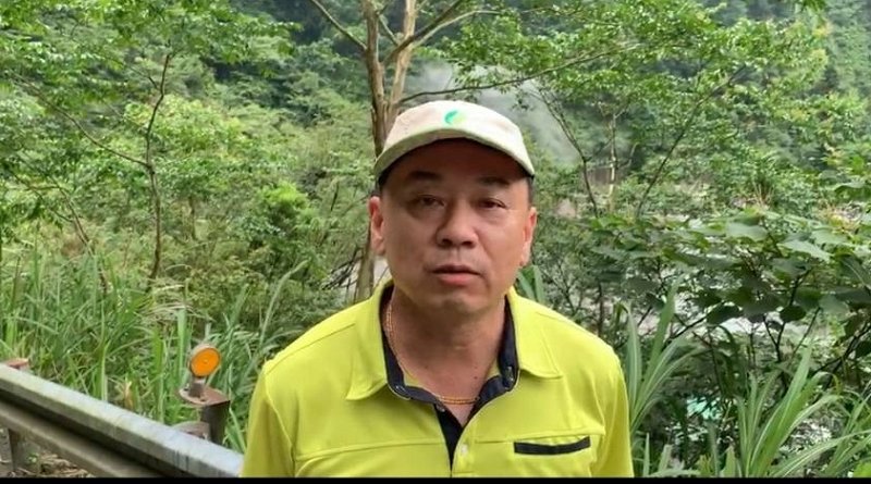 鳩之澤溫泉聯外支線道路邊坡坍方，暫停營業
