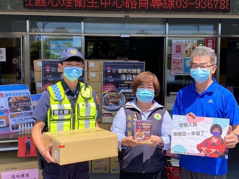 羅東鎮公所結合地方企業 挺醫護警消、守護家園