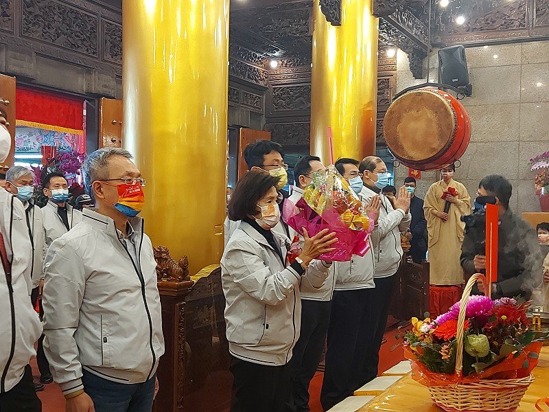 「天公生」林姿妙縣長草湖玉尊宮祝壽祈福