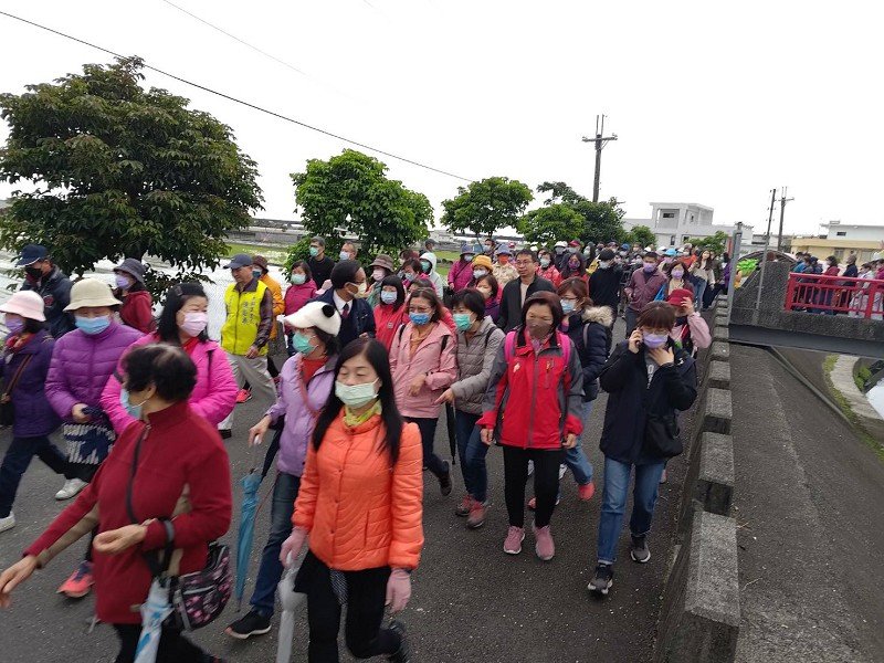 羅東鎮慶祝植樹節、農民節一起植樹、運動健走