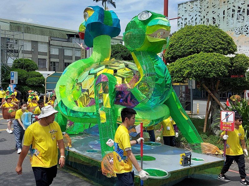 羅東藝穗節踩街嘉年華「天地四靈」主題花車7/26~28重磅演出