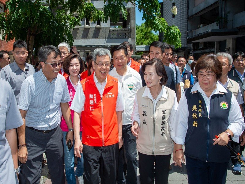 行政院長陳建仁稱讚-羅東鎮「羅東國小暨成功國小通學廊道工程」