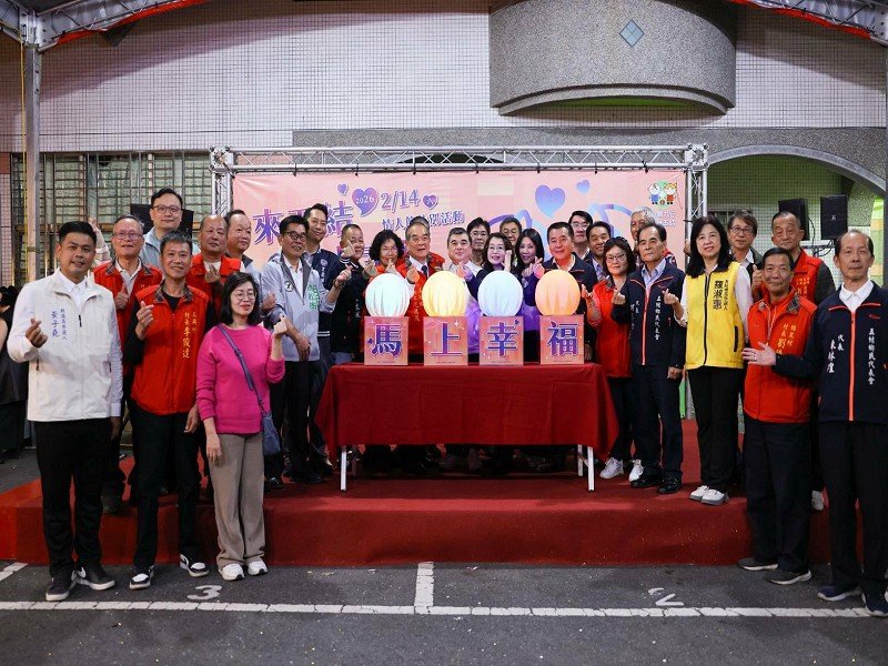 結合馬年燈飾 五結打造浪漫情人夜