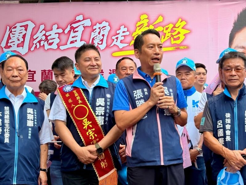選戰倒數80天 吳宗憲、張勝德啟動兩天「掃街馬拉松」