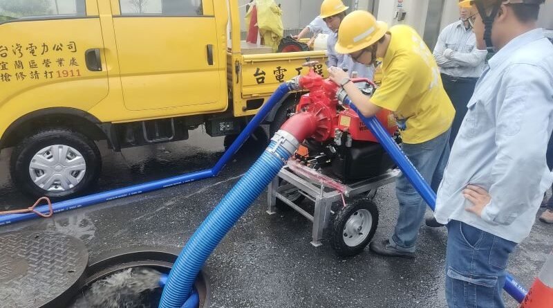 薔琵颱風逼近　台電宜蘭區處動員224人力、提前部署防災