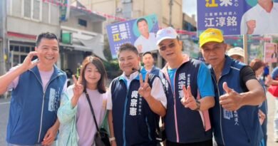 吳宗憲走訪三星市場拜票　與百歲阿嬤溫馨合影